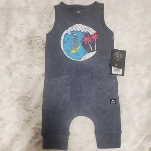 Rags to Raches skelly romper